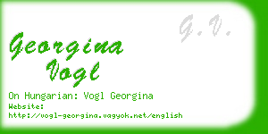 georgina vogl business card